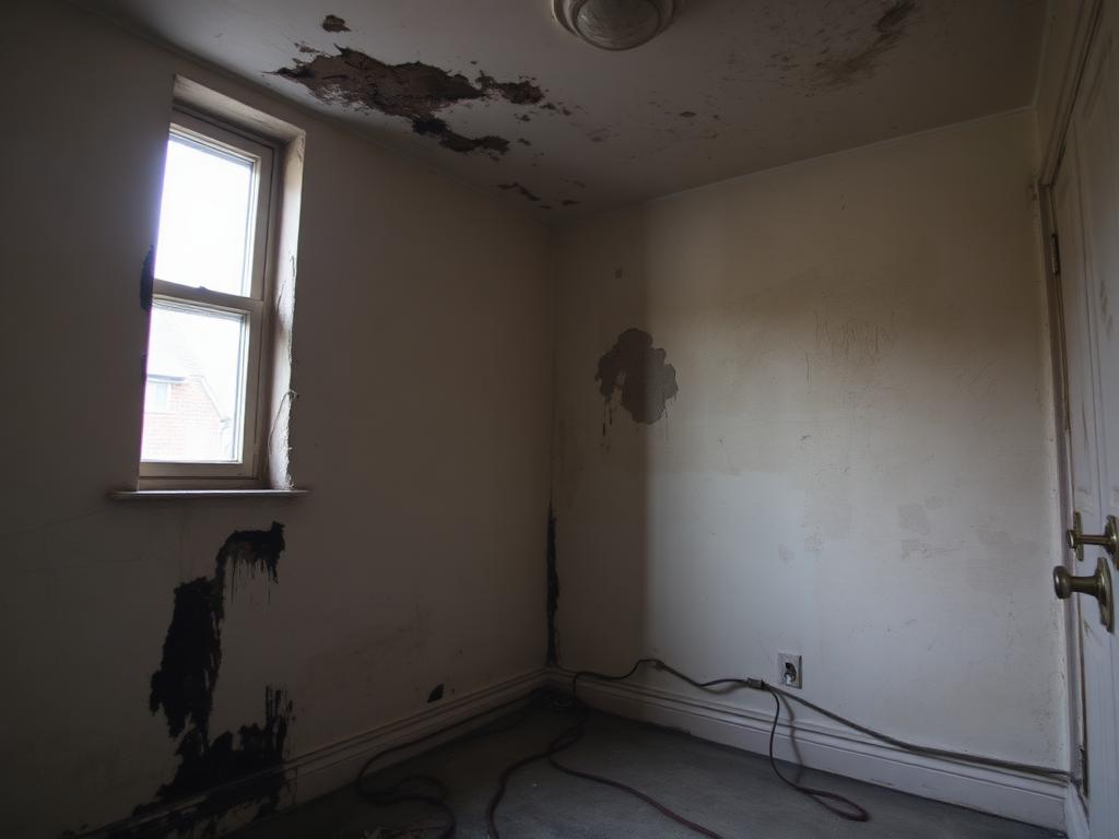 Disrepair remediation by Revive Property Services — damp and mould damage being repaired before refurbishment