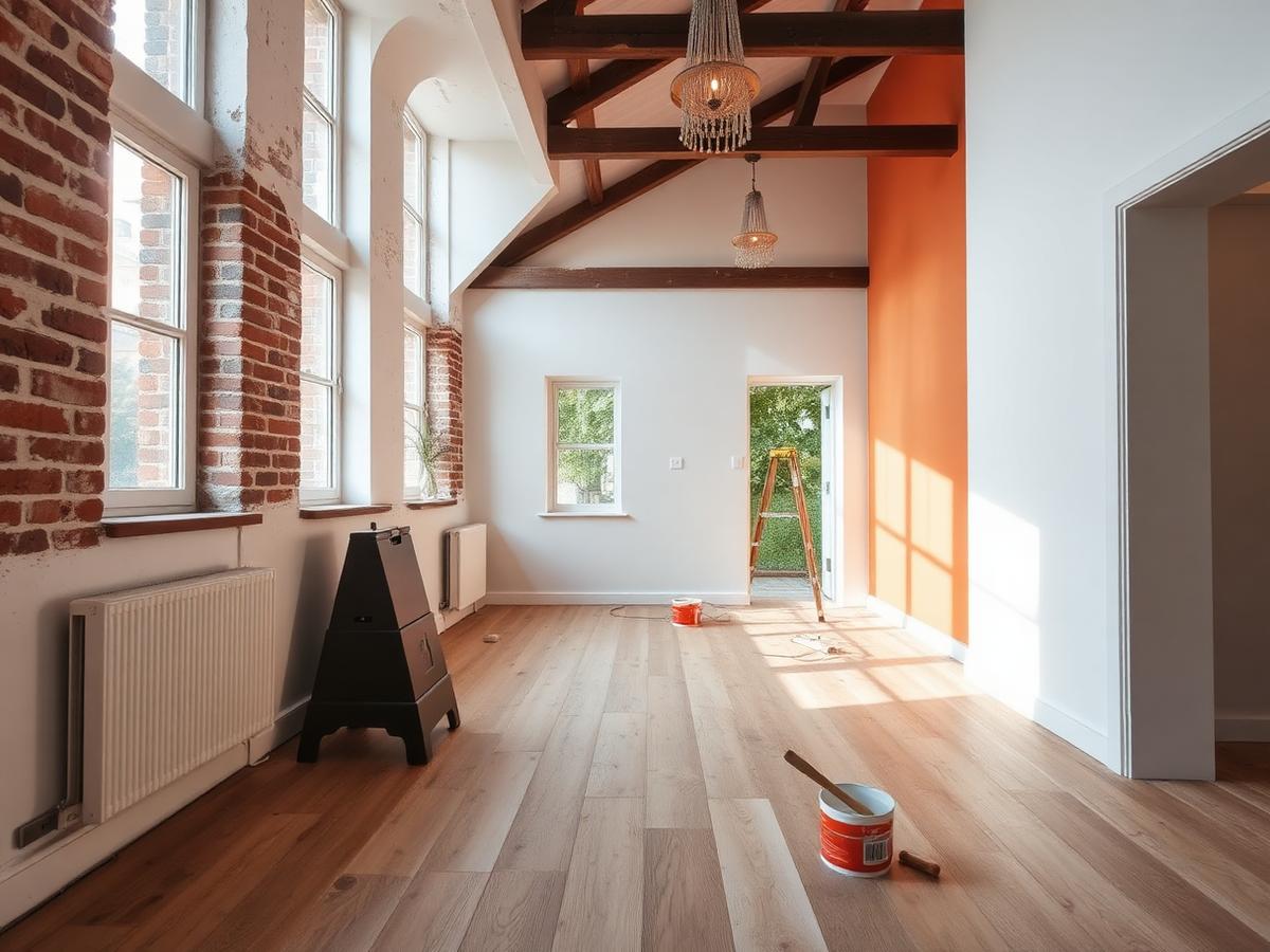 Refurbishment work by Revive Property Services — freshly finished interior with new plaster, skirting and decoration